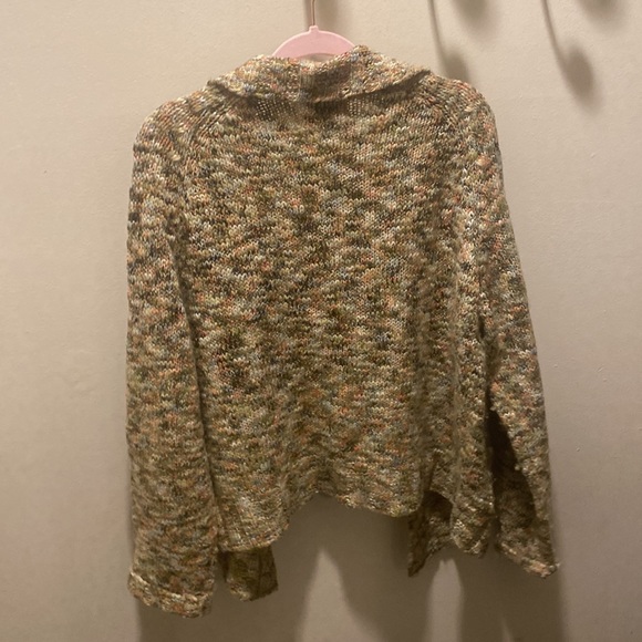 Multi-colored Chico’s Cardigan with Wooden Buttons - Picture 6 of 8